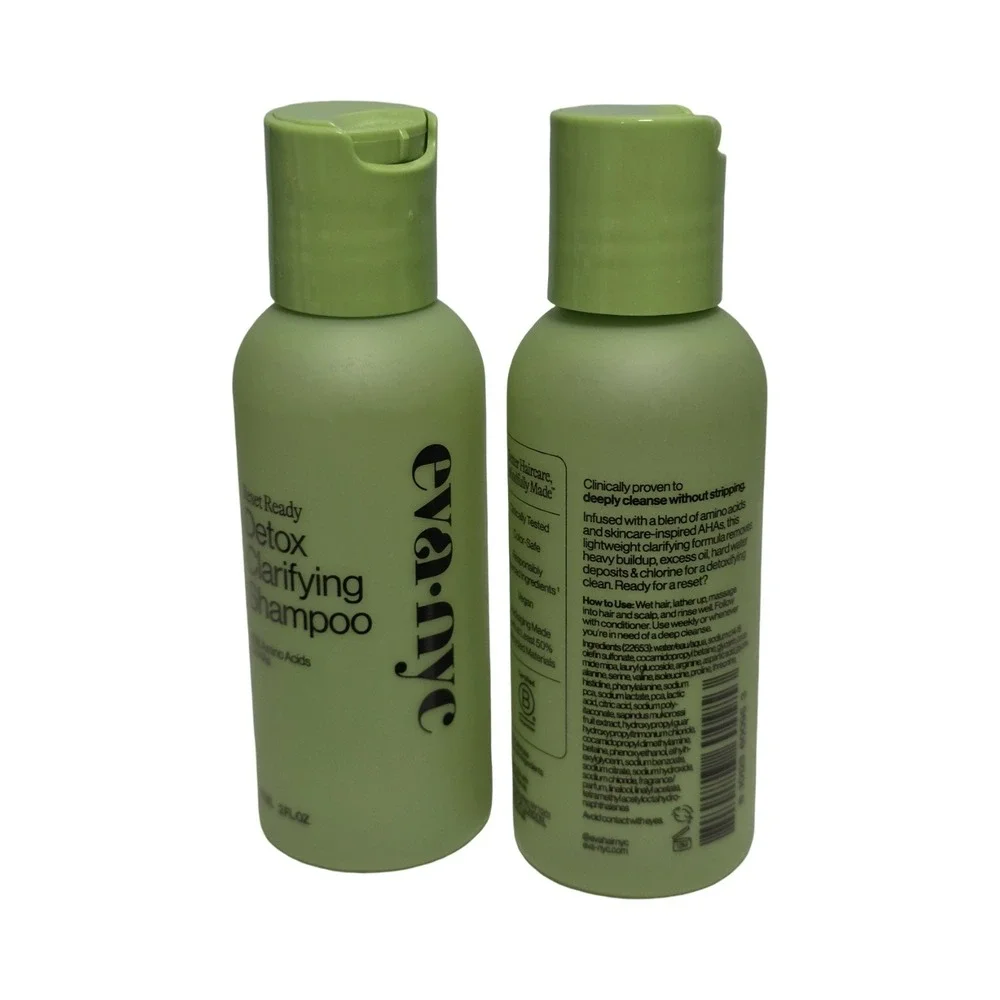 Eva NYC Reset Ready Detox Clarifying Shampoo 2oz Travel Size Set of 2